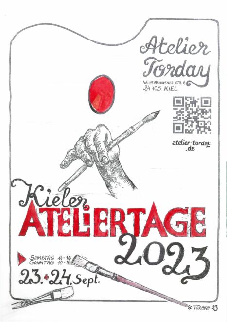 Plakat Kieler Ateliertage 2023